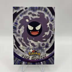 Pokemon Gastly #92 Topps TV Animation Series 2 Blue Logo - Image 1