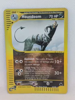 Houndoom 12/144 Skyridge Reverse Holo Rare Pokemon TCG Nintendo e-reader MP - Image 1