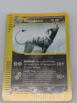 Houndoom 12/144 Skyridge Reverse Holo Rare Pokemon TCG Nintendo e-reader MP - Image 3