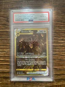 Pokemon Giratina VSTAR Crown Zenith Secret Rare Full Art #GG69 PSA 10 Gem Mint - Image 1