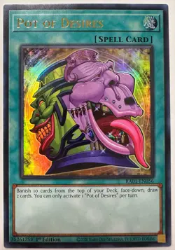 Yugioh! - Pot of Desires - RA01-EN056 - Ultra Rare - NM/M - Image 1