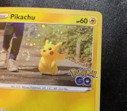 Pikachu 027/078 🌀 DOUBLE SWIRL Pokemon Go Cosmos Holo Promo Pokemon Card NM - Image 3