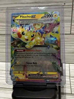 Pokemon Pikachu EX TCG Sv08: Surging Sparks Double Rare Holo Card 057/191 - Image 1