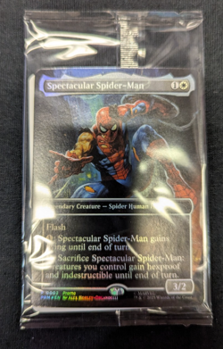 Marvel Legends Magic The Gathering MTG Spectacular Spider-Man Card Only - Image 1