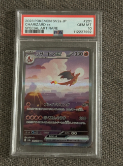 PSA 10 GEM MINT Charizard ex 201/165 Sv2a: Pokemon Card 151 Holo (Japanese) - Image 1