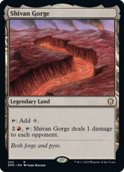 Shivan Gorge Dominaria United Commander PLD Rare MAGIC GATHERING CARD ABUGames - Image 1