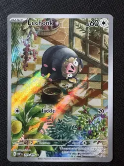 Pokemon TCG Lechonk Card Obsidian Flames Illustration Rare 209/197 NM Condition - Image 1