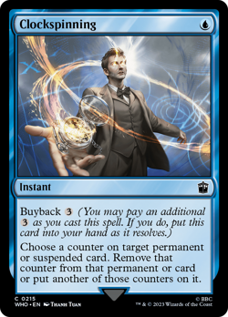 Clockspinning (215) FOIL Doctor Who NM Instant Common MAGIC MTG CARD ABUGames - Image 1