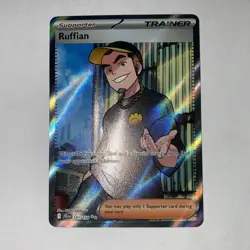 Pokemon TCG Ruffian Full Art Trainer Journey Together Ultra Rare Card 181/159 - Image 1