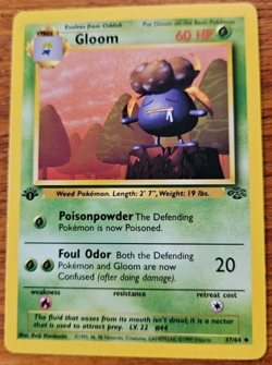 Pokemon TCG First Edition Gloom 1999 Wizards Of The Coast TCG Jungle Set Card 37 - Image 1