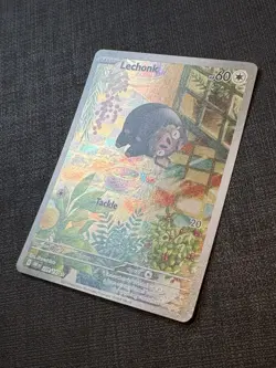 Pokemon TCG Lechonk Card Obsidian Flames Illustration Rare 209/197 NM Condition - Image 2