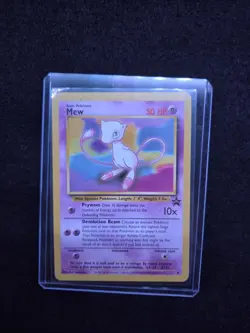 Pokemon Card - Mew #8 WoTC Black Star Promo Non Holo HP - Image 1