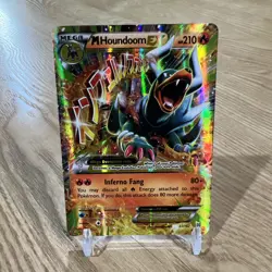 Pokemon TCG Mega-Houndoom-EX Holo Rare Card Breakthrough 22/162 *2015 - Image 1