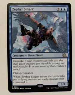 Zephyr Singer March of the Machine - MTG RARE - Image 1