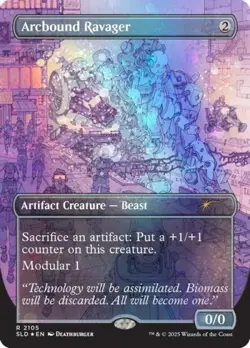MTG English Arcbound Ravager (2105) (Galaxy Foil) NM Foil Secret Lair - Image 1