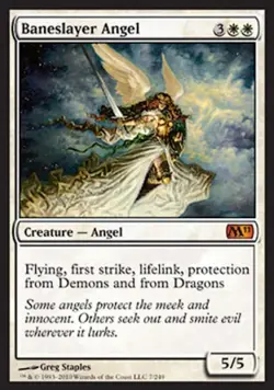 MTG English Baneslayer Angel NM Normal Magic 2011 Core Set - Image 1