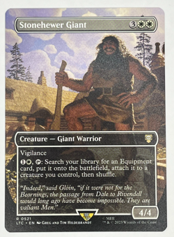 MTG Stonehewer Giant #521 Borderless Hildebrandt Art Lord of Rings Magic LOTR - Image 1
