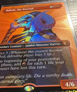 Neheb, the Eternal (Textured Foil) #1062 (NM) Commander Masters CMM Magic MTG - Image 3