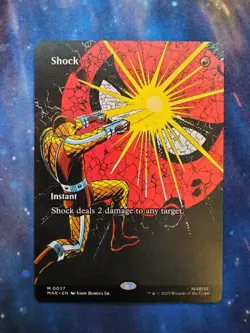 Shock (Borderless) 0027 (M) MTG Marvel's Spider-Man Mythic Non-Foil Regular NM - Image 1
