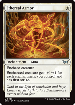 Ethereal Armor #7 | Near Mint FOIL | DSK Duskmourn Magic MTG - Image 1