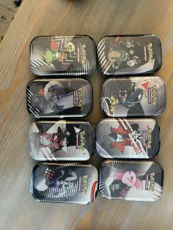 Pokemon TCG Black Bolt And White Flare Unova Mini Tin Set of 8 with Display Box! - Image 5