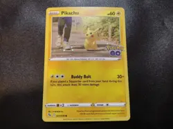 Pikachu 027/078 Pokemon Go Cosmos Holo Promo Pokemon Card NM - Image 1