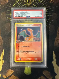 Pokemon Charizard 6/108 Power Keepers Reverse Holo PSA 1 - Image 1