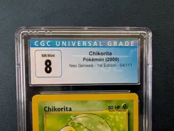 Chikorita 1st Edition - Neo Genesis 54/111 - CGC 8 - Graded Mint - Pokemon 2000 - Image 2