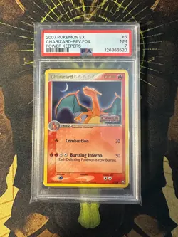 Pokemon Charizard 6/108 Power Keepers Reverse Holo PSA 7 - Image 1