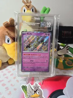TAG 10 GEM MINT Klefki #159/091 Shiny Rare Paldean Fates PAF EN 2024 Pokemon - Image 1