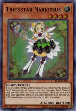 Yugioh! Trickstar Narkissus - BLRR-EN080 - Ultra Rare - 1st Edition Near Mint, E - Image 1