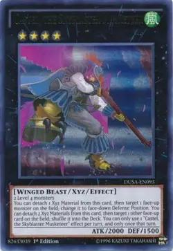 Yugioh! Castel, the Skyblaster Musketeer - DUSA-EN093 - Ultra Rare - 1st Edition - Image 1