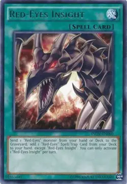 Yugioh! Red-Eyes Insight - INOV-EN060 - Rare - Unlimited Edition Near Mint, Engl - Image 1