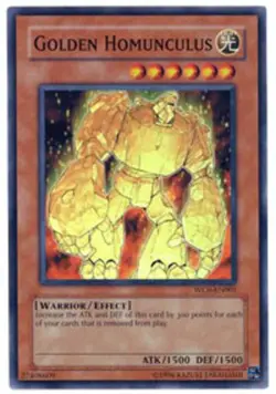 Yugioh! Golden Homunculus - WC6-EN001 - Super Rare - Limited Edition Near Mint, - Image 1
