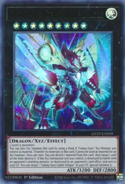 Yugioh! Galaxy-Eyes Cipher Blade Dragon - GFTP-EN059 - Ultra Rare - 1st Edition - Image 1