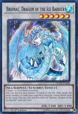 Yugioh! LP Brionac, Dragon of the Ice Barrier - DUDE-EN008 - Ultra Rare - 1st Ed - Image 1