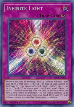 Yugioh! LP Infinite Light - BLRR-EN029 - Secret Rare - 1st Edition Lightly Playe - Image 1