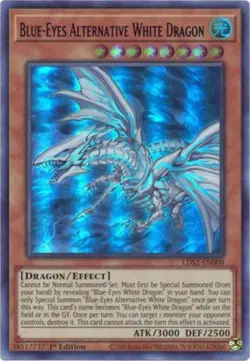 Yugioh! Blue-Eyes Alternative White Dragon (Blue) - LDS2-EN008 - Ultra Rare - 1s - Image 1