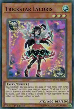 Yugioh! Trickstar Lycoris - COTD-EN007 - Super Rare - 1st Edition Near Mint, Eng - Image 1