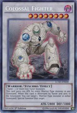 Yugioh! LP Colossal Fighter - LC5D-EN030 - Secret Rare - 1st Edition Lightly Pla - Image 1