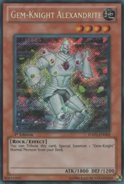 Yugioh! LP Gem-Knight Alexandrite - HA05-EN004 - Secret Rare - 1st Edition Light - Image 1