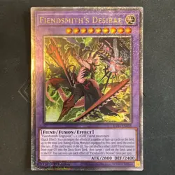 Yugioh Fiendsmith's Desirae RA04-EN056 1st Ed Quarter Century Secret Rare NM - Image 1