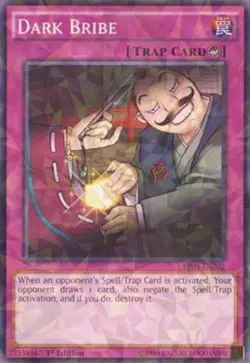 Yugioh! LP Dark Bribe - BP03-EN202 - Shatterfoil - 1st Edition Lightly Played, E - Image 1