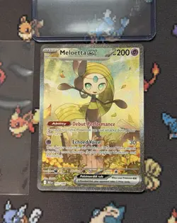 Pokemon TCG Meloetta EX Full Art SIR Black Bolt Card 167/086 - NM - Very Clean! - Image 1