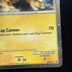 Pokemon Card - Raikou HGSS Promos HGSS19 Promo - Image 4