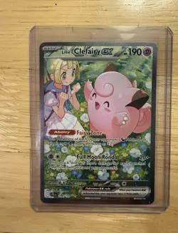 Near Mint Lillie’s Clefairy EX Pokemon Card - Special Illustration Rare TCG - Image 1