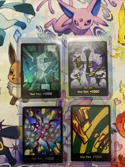 One Piece TCG Holo Foil Don's (4x) Card Bundle Lot - Image 1