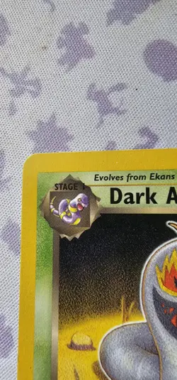 Pokemon Dark Arbok Card 19/82 Team Rocket W Stamp Promo, Near Mint - Image 2