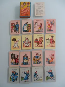 2 x PACKS VINTAGE CARDS - HAPPY FAMILIES & CHAD VALLEY SNAP - Image 3