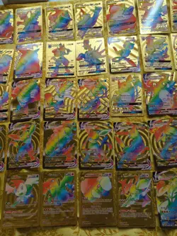 Pokemon Gx & Vmax Cards (55) Golden Collection Pikachu, Charizard Evee Etc. Mint - Image 4